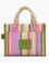 The Stripe Mesh Small Tote Bag Purple Multi